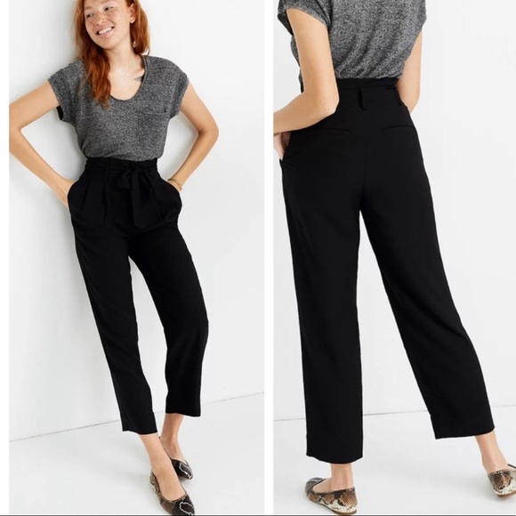 Madewell | Drapey Paperbag Waist Pants - Picture 15 of 16